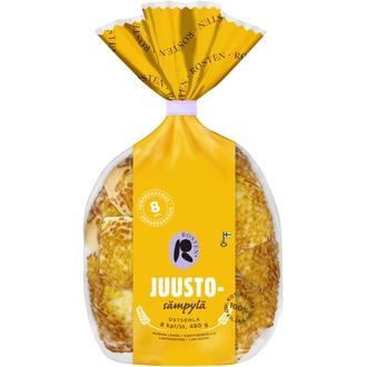 Rosten Juustosämpylä 8 kpl 480 g kalorit ja ravintosisältö