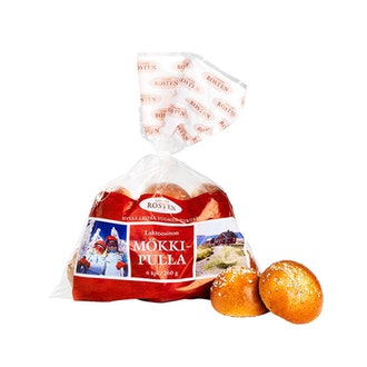 Rosten Mökkipulla 260g / 6 kpl, pikkupulla kalorit ja ravintosisältö - 308 kcal