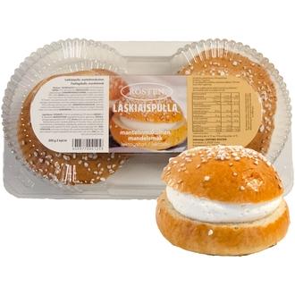 Rosten Laskiaispulla mantelinmakuinen 2kpl 200g kalorit ja ravintosisältö