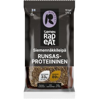 Rosten siemennäkkileipä 170g runsasproteiininen