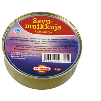 Kylmänen Savumuikku 210g Säilyke kalorit ja ravintosisältö