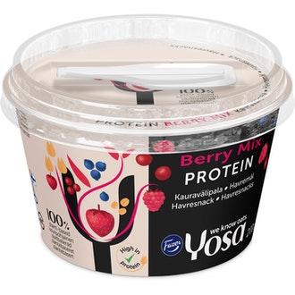 Yosa Protein kauravälipala 200g marjamix kalorit ja ravintosisältö