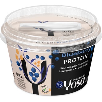 Yosa Protein kauravälipala 200g mustikka kalorit ja ravintosisältö