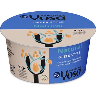 Yosa greek style kauravälipala maustamaton 150g kalorit ja ravintosisältö