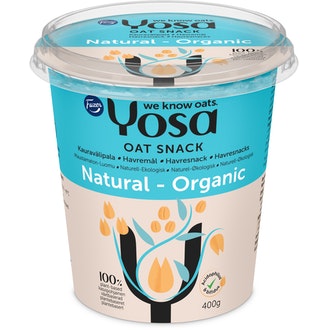 Yosa kauravälipala maustamaton 400g luomu kalorit ja ravintosisältö