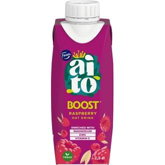 Fazer Aito Boost Funktionaalinen Juoma Vadelma 2,5 dl kalorit ja ravintosisältö - 49 kcal