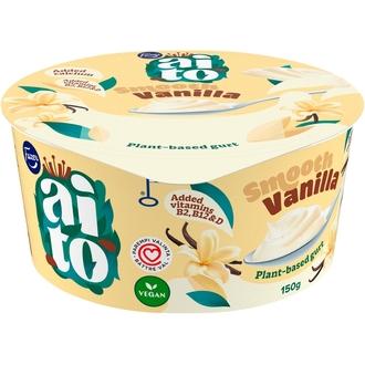 Fazer Aito Kasvipohjainen Gurtti Vanilja 150 g, vaniljakauravälipala kalorit ja ravintosisältö - 97 kcal