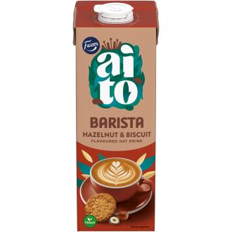 Fazer Aito kaurajuoma Barista hazelnut & biscuit 1l UHT kalorit ja ravintosisältö - 69 kcal