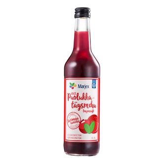 Marjex kylmäpuristettu puolukkamehu 0,5l kalorit ja ravintosisältö