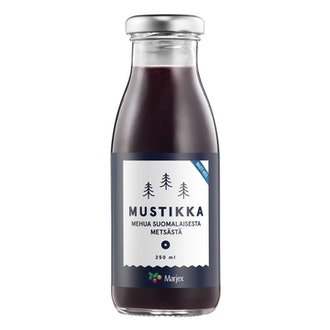 Marjex mustikkamehujuoma 0,25l kalorit ja ravintosisältö - 44 kcal