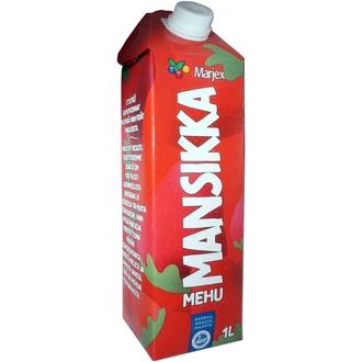 Marjex mansikkamehujuoma 1l kalorit ja ravintosisältö