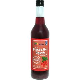 Marjex kylmäpuristettu punaherukkatäysmehu 0,5l kalorit ja ravintosisältö