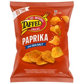 Taffel Paprika-Sea salt Chips 260g kalorit ja ravintosisältö - 521 kcal