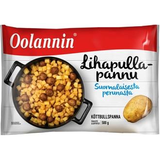 Oolannin lihapullapannu pakasteateria 500g kalorit ja ravintosisältö - 180 kcal