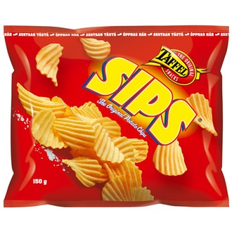 Taffel Sips 150g poimuperunalastu kalorit ja ravintosisältö - 561 kcal