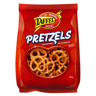 Taffel Pretzels 150g leivottu snacks kalorit ja ravintosisältö - 399 kcal