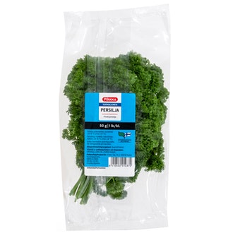 Pirkka suomalainen persilja 50g kalorit ja ravintosisältö - 27 kcal