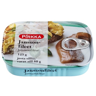 Pirkka janssoninfileet 125g/80g kalorit ja ravintosisältö - 150 kcal