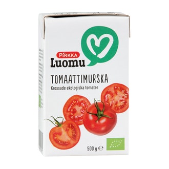Pirkka Luomu tomaattimurska 500g kalorit ja ravintosisältö - 36 kcal