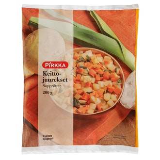 Pirkka keittojuurekset 200g pakaste kalorit ja ravintosisältö - 30 kcal