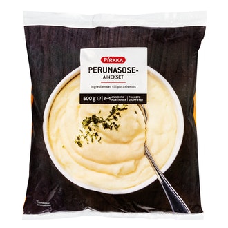 Pirkka perunasoseainekset 500g pakaste kalorit ja ravintosisältö - 103 kcal