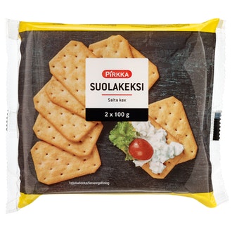 Pirkka suolakeksi 2 x 100g kalorit ja ravintosisältö - 467 kcal