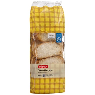 Pirkka Sokerikorppu 400g sahattu kalorit ja ravintosisältö