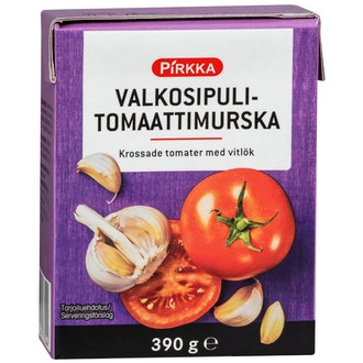 Pirkka valkosipulitomaattimurska 390g kalorit ja ravintosisältö - 35 kcal