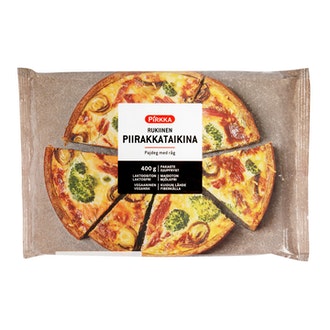 Pirkka rukiinen piirakkataikina 400g pakaste kalorit ja ravintosisältö - 387 kcal