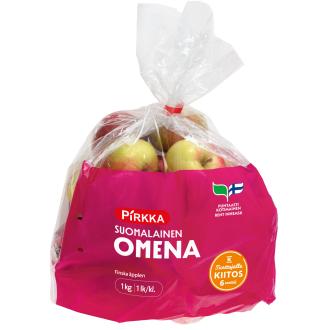 Pirkka suomalainen omena 1 kg kalorit ja ravintosisältö - 35 kcal