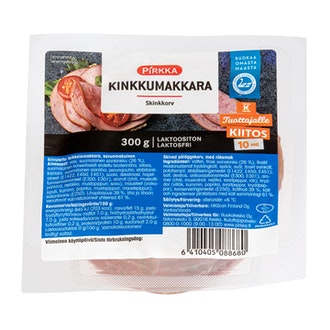 Pirkka kinkkumakkara 300g kalorit ja ravintosisältö - 203 kcal