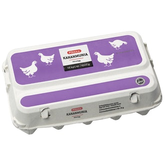 Pirkka kananmunia 15 kpl/1020g kalorit ja ravintosisältö - 126 kcal