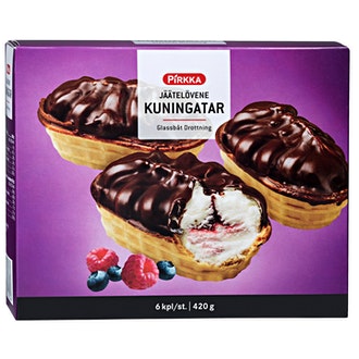 Pirkka jäätelövene kuningatar 6kpl/420g kalorit ja ravintosisältö - 250 kcal