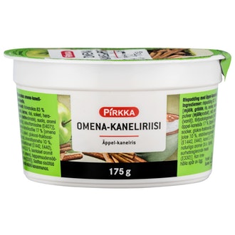 Pirkka omena-kaneliriisi 175g kalorit ja ravintosisältö