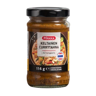Pirkka keltainen currytahna 114g kalorit ja ravintosisältö - 77 kcal