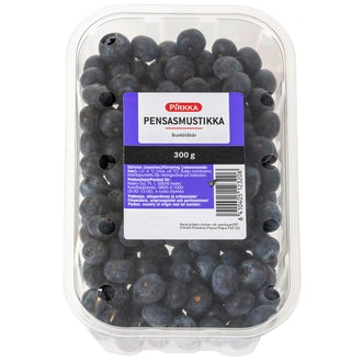 Pirkka pensasmustikka 300g kalorit ja ravintosisältö - 60 kcal