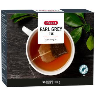 Pirkka earl grey tee 50ps/100g kalorit ja ravintosisältö - 0 kcal