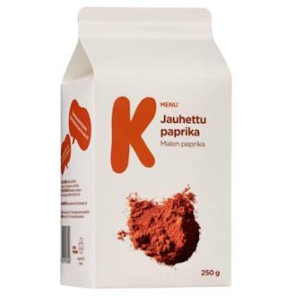 K-Menu Paprika jauhettu 250g kalorit ja ravintosisältö - 289 kcal