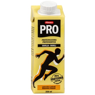 Pirkka PRO proteiinijuoma vanilja 250ml kalorit ja ravintosisältö