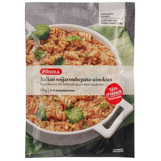 Pirkka Italian soijarouhepata 175g kalorit ja ravintosisältö - 320 kcal