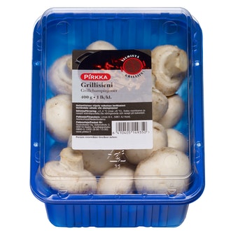 Pirkka grillisieni 400g kalorit ja ravintosisältö - 16 kcal