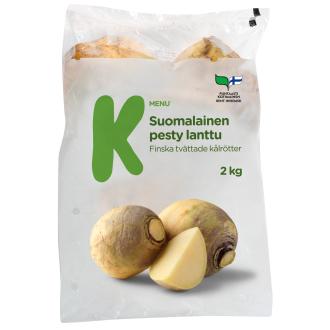 K-Menu suomalainen pesty lanttu 2kg 1lk