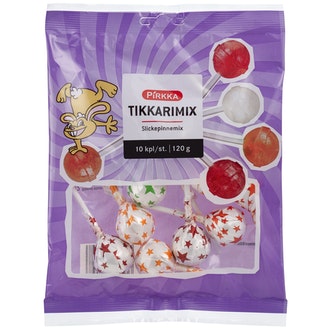 Pirkka tikkarimix 10kpl/120g kalorit ja ravintosisältö - 388 kcal