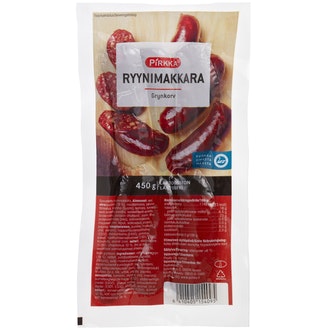 Pirkka ryynimakkara 450g kalorit ja ravintosisältö - 273 kcal