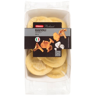 Pirkka Parhaat ravioli kantarelli 250g kalorit ja ravintosisältö - 296 kcal