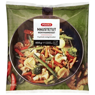 Pirkka maustetut wokvihannekset 450g pakaste kalorit ja ravintosisältö - 28 kcal
