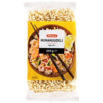 Pirkka munanuudeli 250g kalorit ja ravintosisältö - 56 kcal