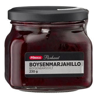 Pirkka Parhaat boysenmarjahillo 230g kalorit ja ravintosisältö