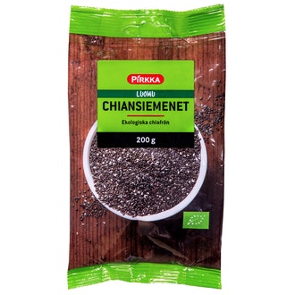 Pirkka Luomu chiansiemenet 200g kalorit ja ravintosisältö - 460 kcal