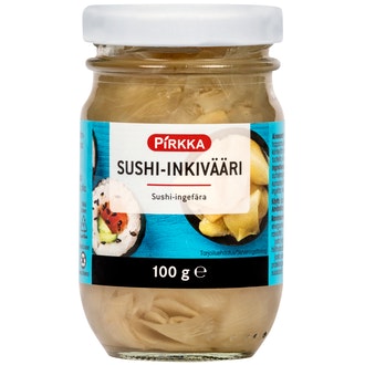 Pirkka sushi inkivääri 100g kalorit ja ravintosisältö - 75 kcal